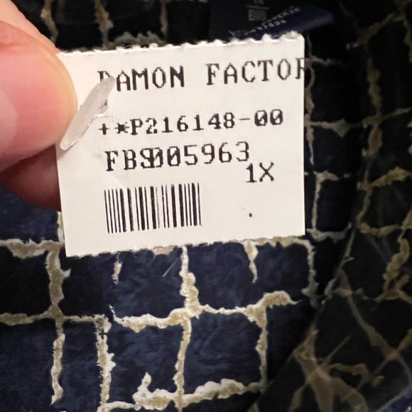 Men’s Damon Short Sleeve Button Down Shirt Navy Blue Check Cotton 1XL BIG - Picture 6 of 8